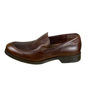 Fossil Brown Leather Loafers 8 Classic Dress Shoes